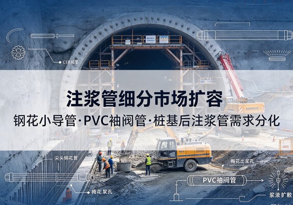 玛曲注浆管细分市场扩容，隧道钢花小导管、PVC 袖阀管、桩基后注浆管需求分化